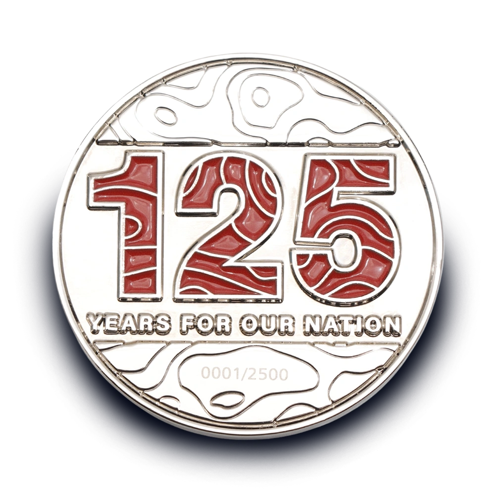 Army 125 Silver-plated Limited-Edition Medallion Back